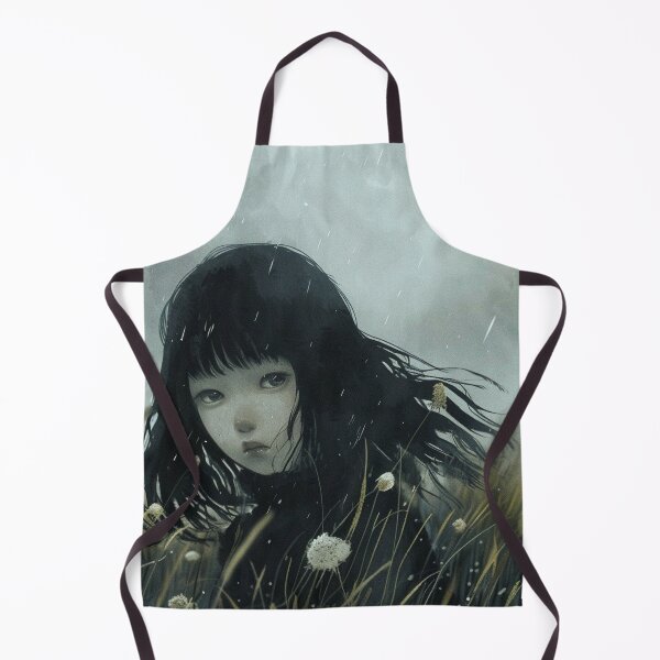 Item preview, retreat to the rain field – melancholic manga anime girl designed and sold by ForsakenFrames.