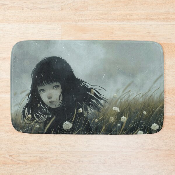 Item preview, retreat to the rain field – melancholic manga anime girl designed and sold by ForsakenFrames.