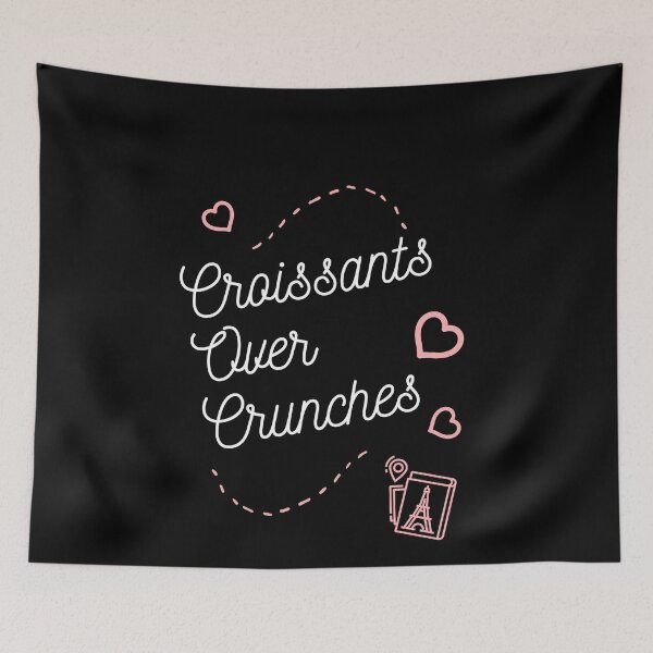 Item preview, Croissants Over Crunches designed and sold by ElegantOutlines.
