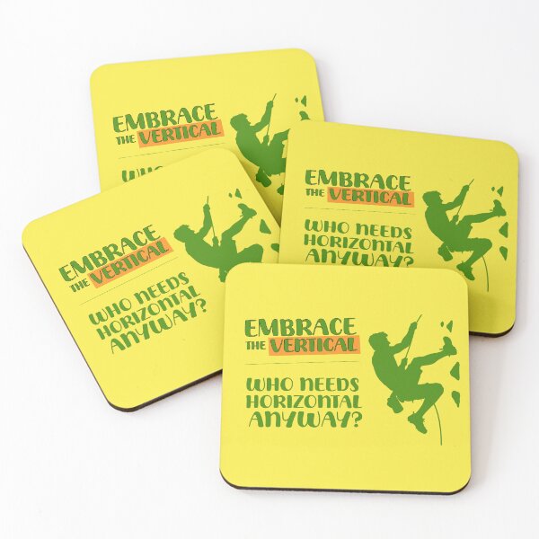 Item preview, Embrace the Vertical - Climbing - Mountaineering - Rock climbing designed and sold by SparroCreative.