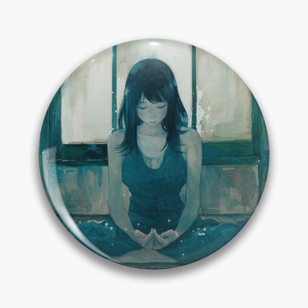 Item preview, sitting in solitude – melancholic manga anime girl designed and sold by ForsakenFrames.