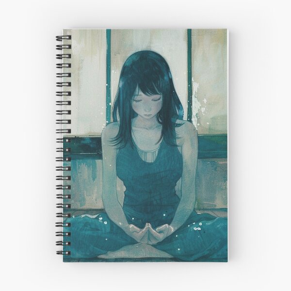 Item preview, sitting in solitude – melancholic manga anime girl designed and sold by ForsakenFrames.