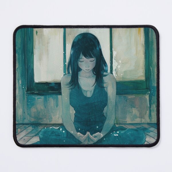 Item preview, sitting in solitude – melancholic manga anime girl designed and sold by ForsakenFrames.