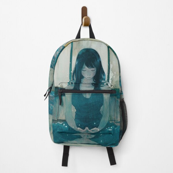 Item preview, sitting in solitude – melancholic manga anime girl designed and sold by ForsakenFrames.