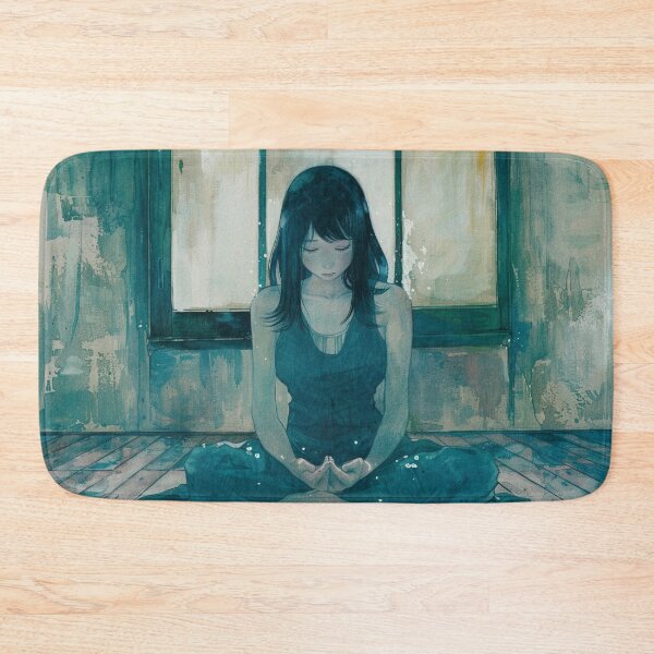 Item preview, sitting in solitude – melancholic manga anime girl designed and sold by ForsakenFrames.
