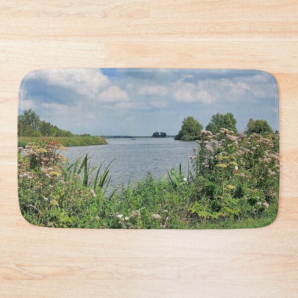 Item preview, Rustic Scene at River Zijl, Leiden, Netherlands designed and sold by hajarsdeco.
