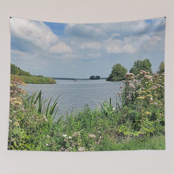Item preview, Rustic Scene at River Zijl, Leiden, Netherlands designed and sold by hajarsdeco.