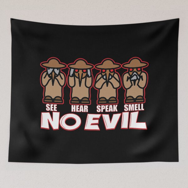 Item preview, See no evil, hear no evil, speak no evil, smell no evil designed and sold by LostintheLines.