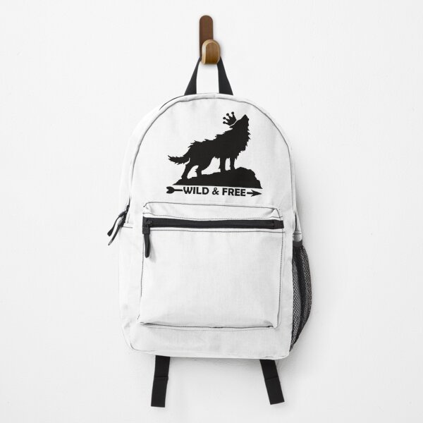 Item preview, Howling Wolf With Crown Silhouette Wild & Free In Black designed and sold by TheRainFamily.