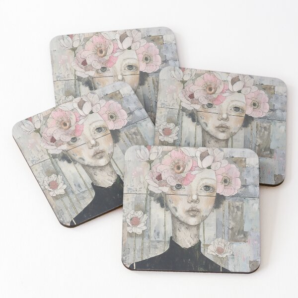 Item preview, Enchanting Floral Portrait Art designed and sold by christinadel.