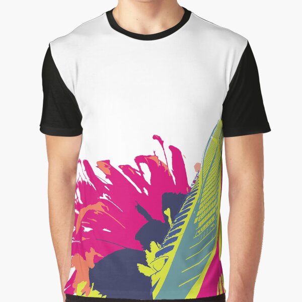 Item preview, Miami, Florida • Building • Feathers • Hot Pink/Orange/Aqua designed and sold by FinaldiDesign.