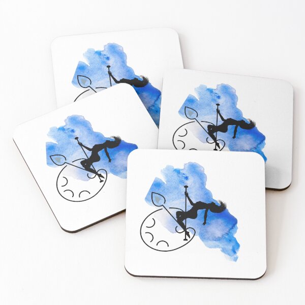 Item preview, In Blue Splash - Poledance art designed and sold by LifeSimpliCity.