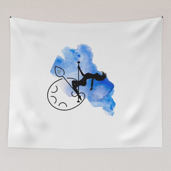 Item preview, In Blue Splash - Poledance art designed and sold by LifeSimpliCity.