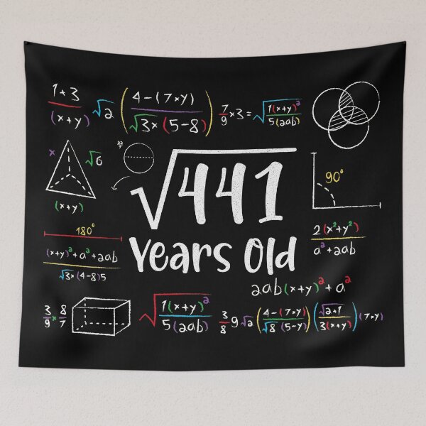 Artikelvorschau, Quadratwurzel von 441 21. Geburtstag 21 Jahre alt Geschenke Mathe Bday entworfen und verkauft von Blok45.