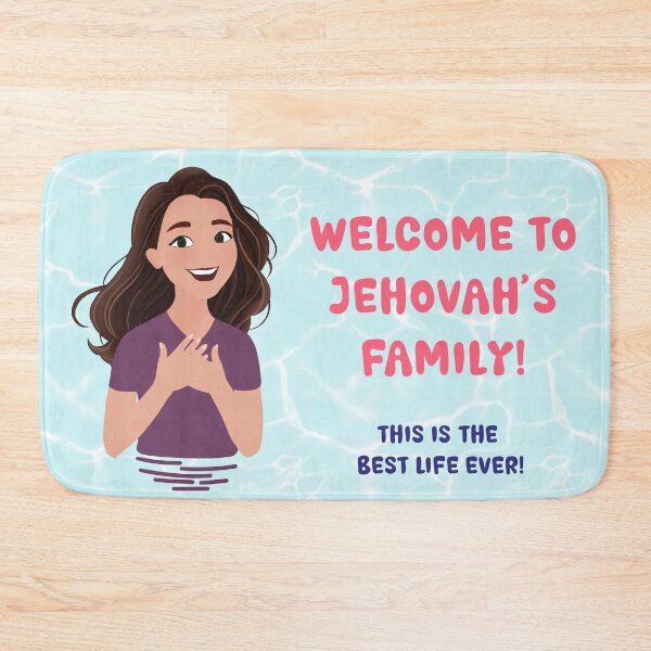 Item preview, JW baptism congratulatory gift card for sisters designed and sold by InkyKidArt.