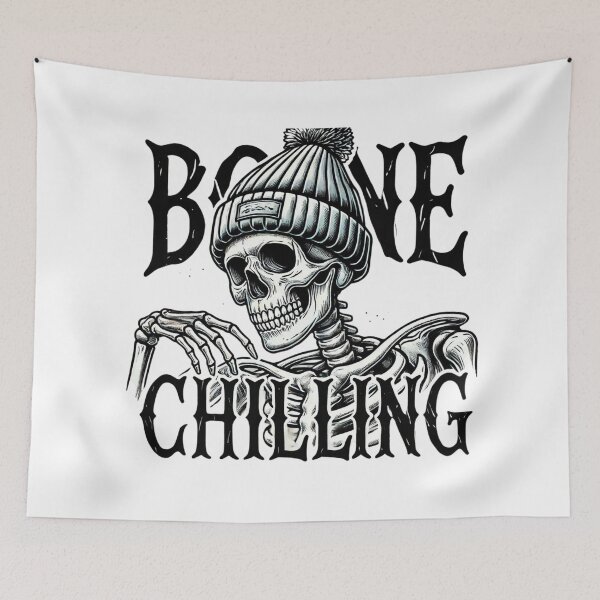 Item preview, Skeleton in a Funny Hat - Bone Chilling designed and sold by Blink Art Studio.