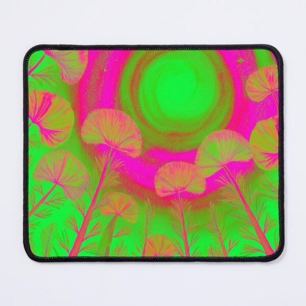 Item preview, Festival atmosphere, psychedelic forest – pink, green. designed and sold by My-fake-places.