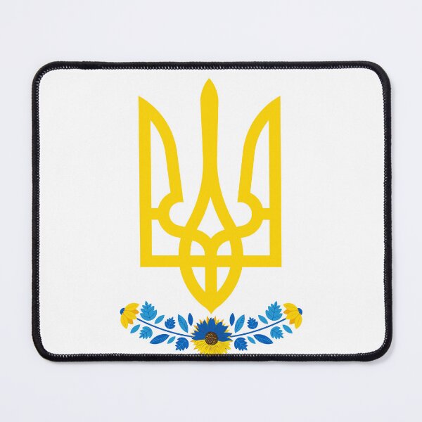 Item preview, Ukrainian Trident with Flowers designed and sold by PionierAdler.