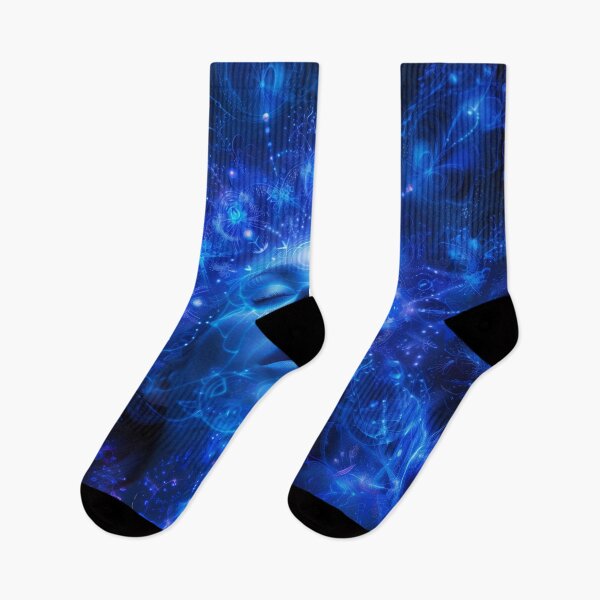 Item preview, DMT Blue Cosmic Goddess Psychedelic Art - Visionary Trippy Design designed and sold by Mystikos Art.