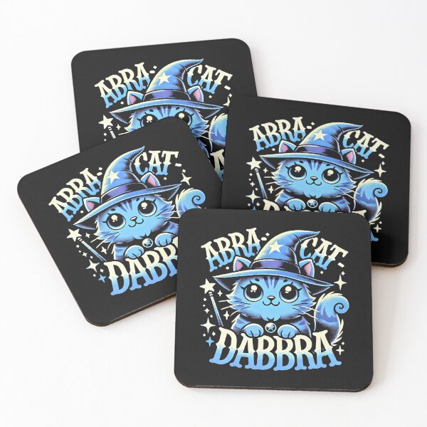 Item preview, Blue Abra cat-dabra - cute witch cat with a star wand designed and sold by lliiaa1111.