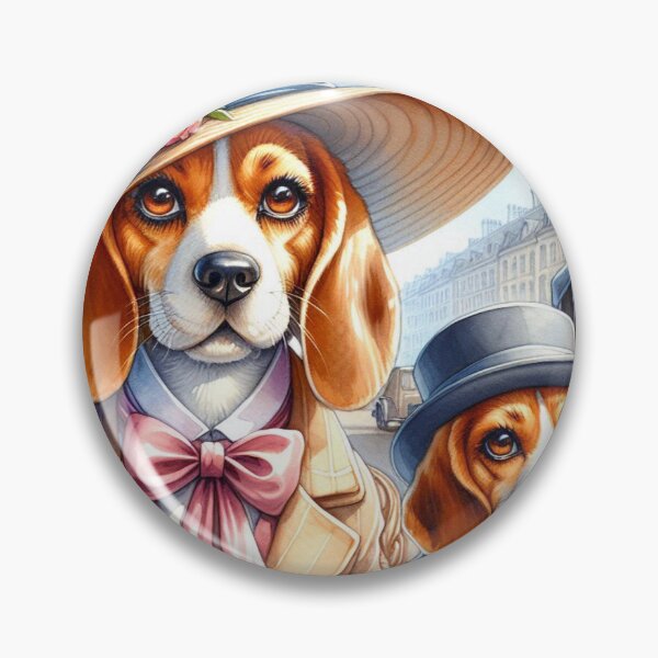 Item preview, Snazzy Snouts Mrs and Mr Beagles designed and sold by Wags & Tails.
