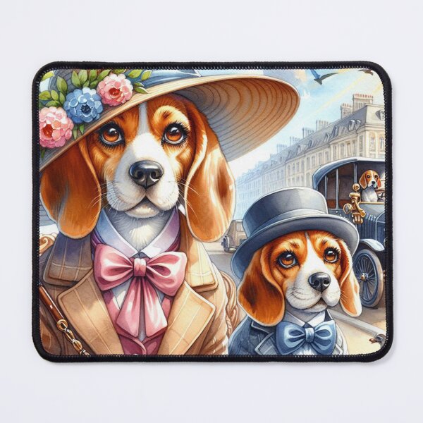 Item preview, Snazzy Snouts Mrs and Mr Beagles designed and sold by Wags & Tails.