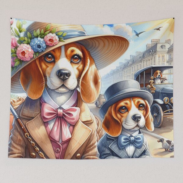 Item preview, Snazzy Snouts Mrs and Mr Beagles designed and sold by Wags & Tails.