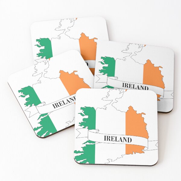 Item preview,  ireland flag map designed and sold by visual adventures.