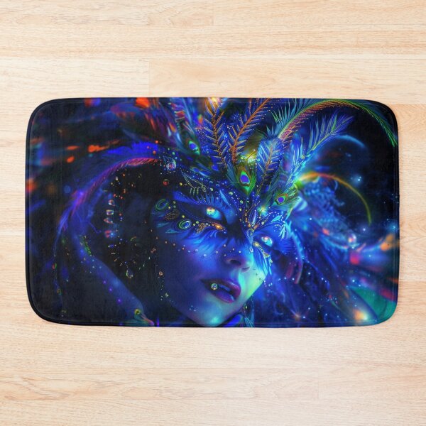 Item preview, Blue Light Psychedelic Goddess Art - Trippy Cosmic Visionary Design designed and sold by Mystikos Art.