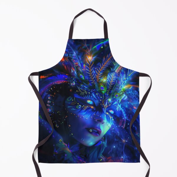 Item preview, Blue Light Psychedelic Goddess Art - Trippy Cosmic Visionary Design designed and sold by Mystikos Art.