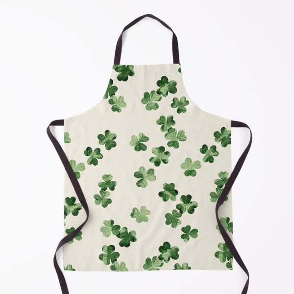 Item preview, Green watercolor shamrocks pattern. St Patrick’s day illustration designed and sold by helga-wigandt.