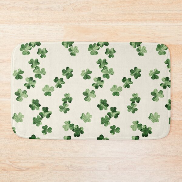 Item preview, Green watercolor shamrocks pattern. St Patrick’s day illustration  designed and sold by helga-wigandt.