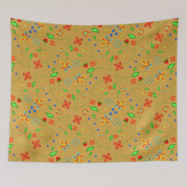 Item preview, Tan Floral designed and sold by Niibidoon.