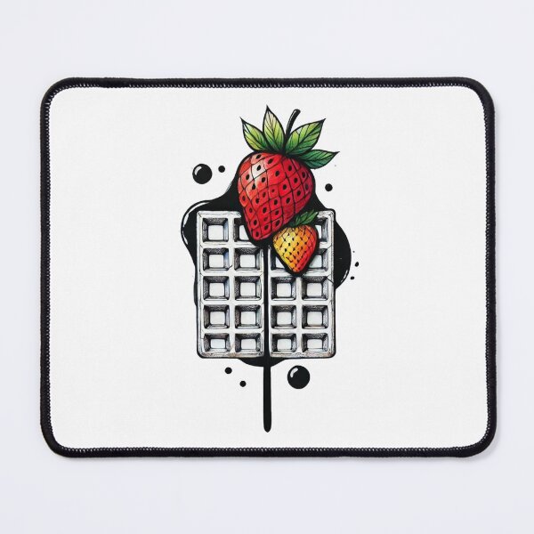 Item preview, Strawberries Waffles designed and sold by Blink Art Studio.