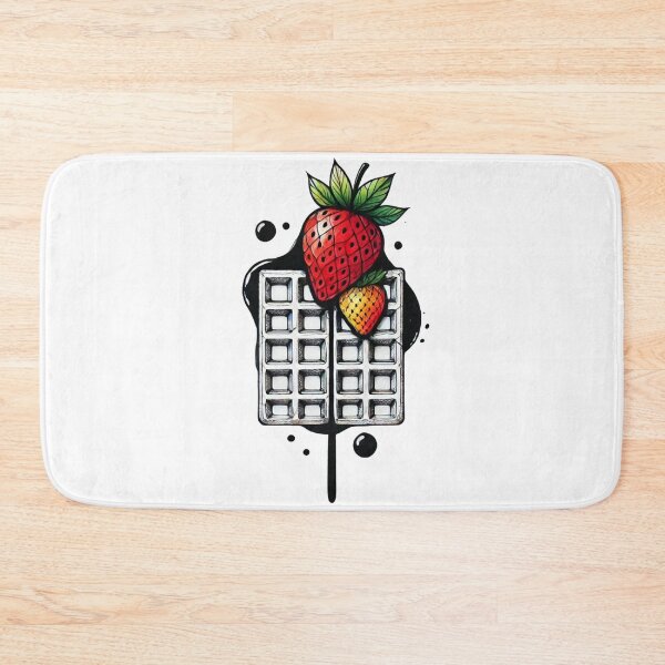Item preview, Strawberries Waffles designed and sold by Blink Art Studio.