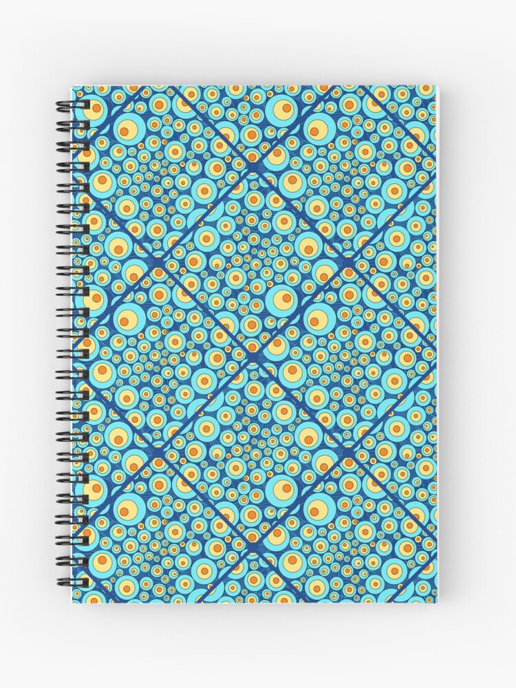 Journal, Starry Night On Sea Doodle Diamond Tile designed and sold by Triplicate Limited