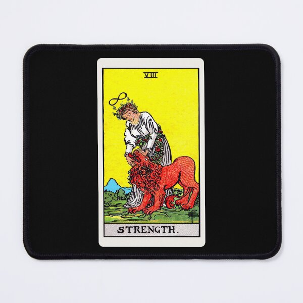 Item preview, Card #8 - Strength - Rider Waite Smith Tarot designed and sold by ABSTRACT-IVISM.