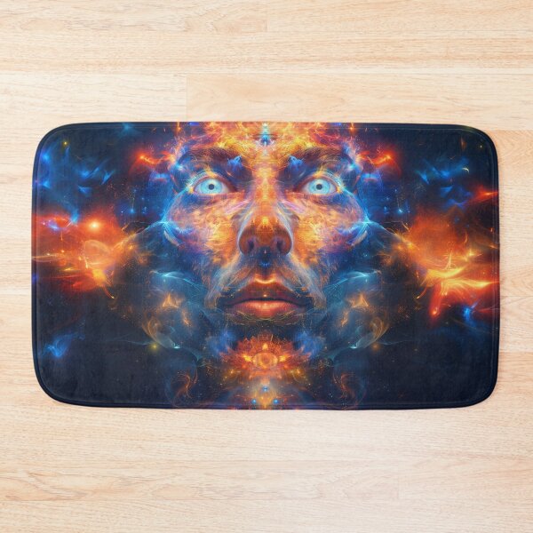 Item preview, Cosmic Psychedelic Man Art - Trippy Visionary Design designed and sold by Mystikos Art.
