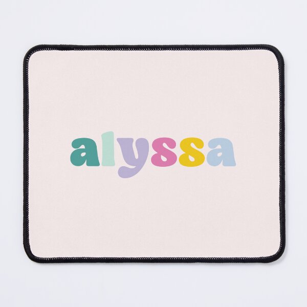 Item preview, Alyssa - Custom name on colorful block font designed and sold by To the Lua.
