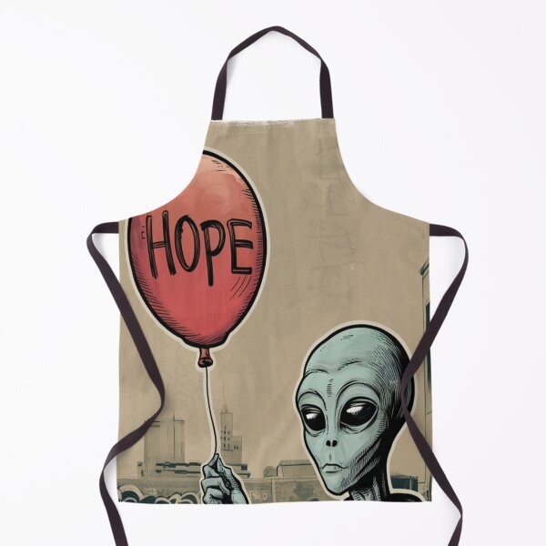 Item preview, Banksy Street Art Alien with red balloon hope designed and sold by martin max.