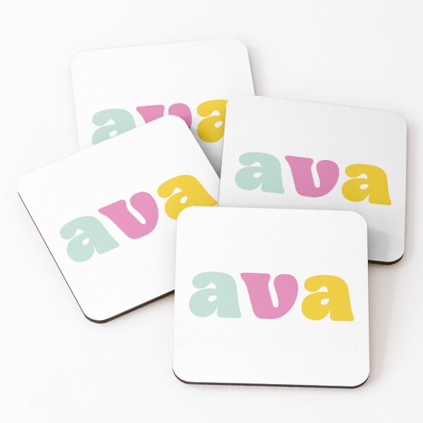Item preview, Ava - Custom name on colorful block font designed and sold by To the Lua.