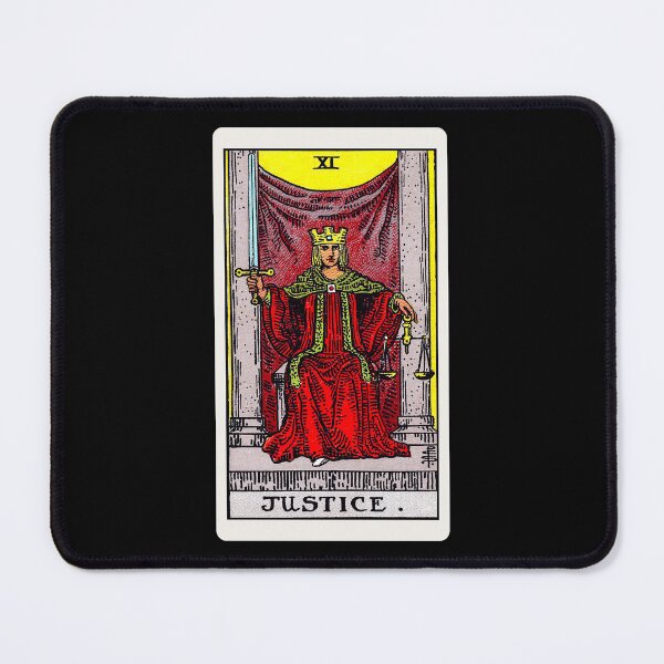 Artikelvorschau, Karte Nr. 11 – Gerechtigkeit – Rider Waite Smith Tarot entworfen und verkauft von ABSTRACT-IVISM.