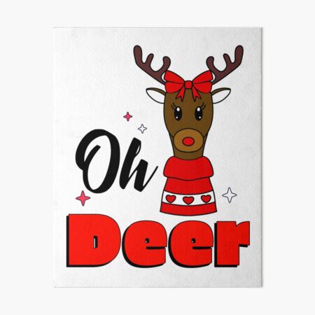 Item preview, Reindeer Head Oh Deer designed and sold by Sartoris Art.