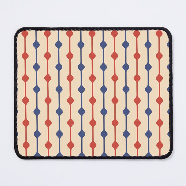 Item preview, Red and Blue Lines Retro Pattern designed and sold by SJ-Merch.