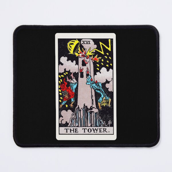 Item preview, Card #16 - The Tower - Rider Waite Smith Tarot designed and sold by ABSTRACT-IVISM.