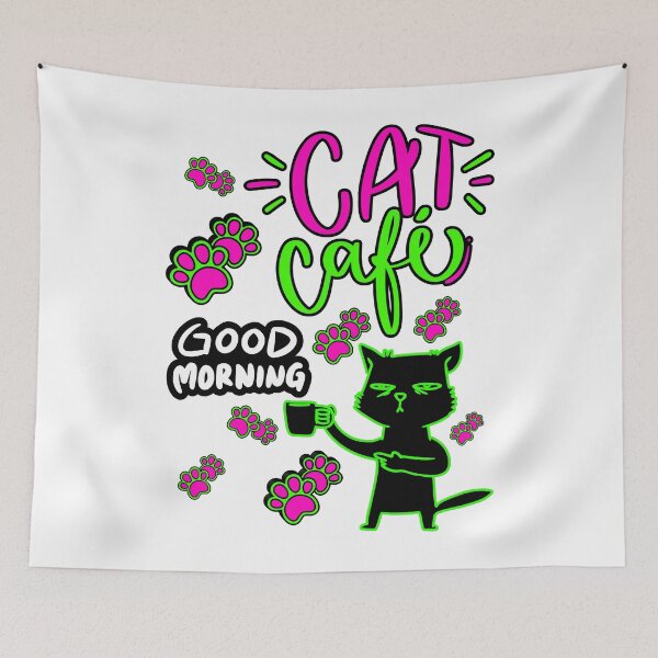 Item preview, CAT CAFE  designed and sold by stickersrafisa.