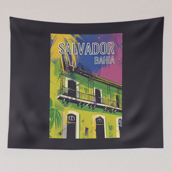 Item preview, A Vintage Travel Illustration of Salvador - Bahia - Brazil  designed and sold by GoodOldVintage.