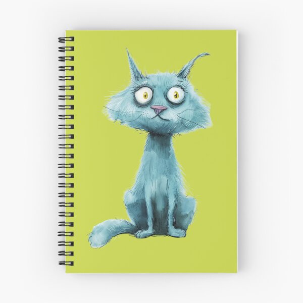 Item preview, Light blue funny cat designed and sold by Sch1Stickers.