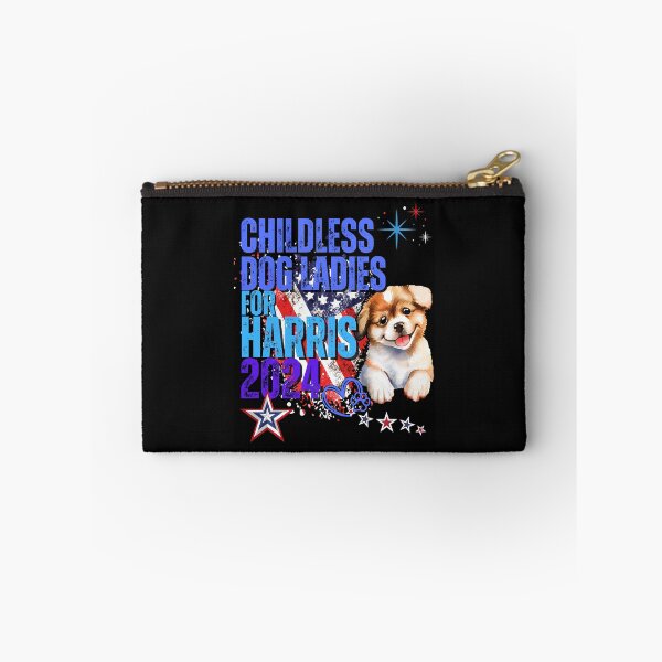Item preview, Childless Dog Ladies For Harris 2024 Vote Blue Save Democracy Political Design designed and sold by EarthArtDesigns.