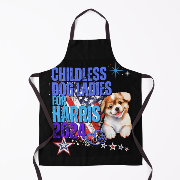 Item preview, Childless Dog Ladies For Harris 2024 Vote Blue Save Democracy Political Design designed and sold by EarthArtDesigns.